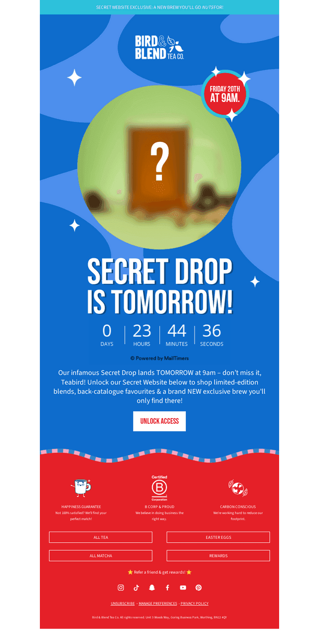 Don’t miss the Secret Drop!🚨