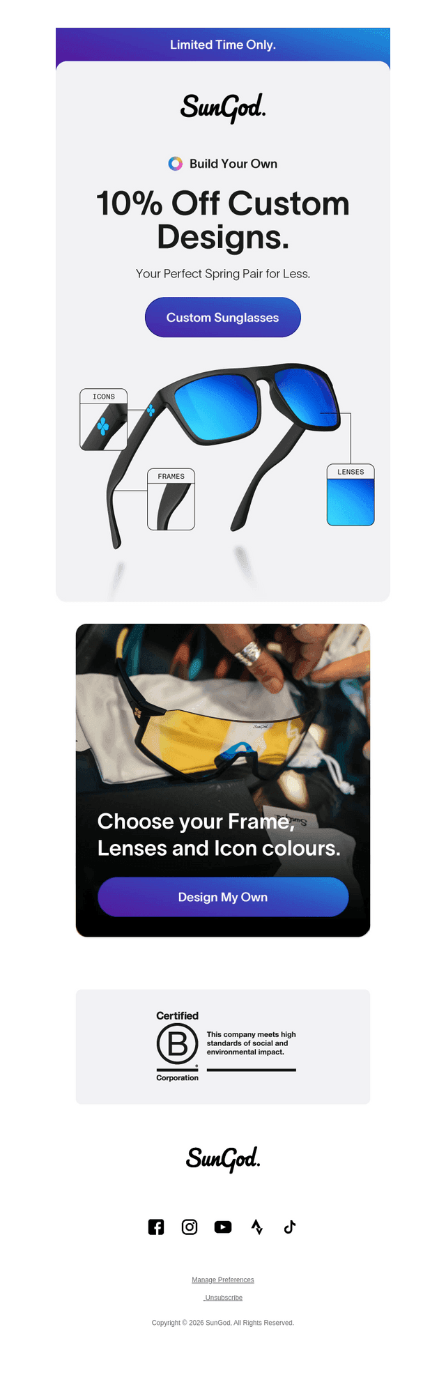 🔆 Build Your Custom Pair with 10% Off