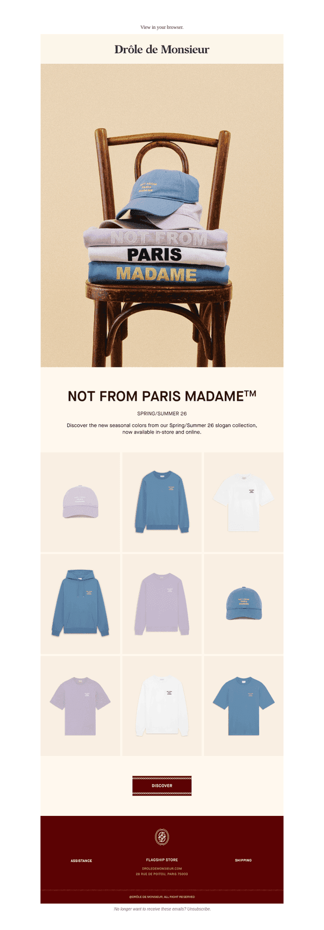 NOT FROM PARIS MADAME™