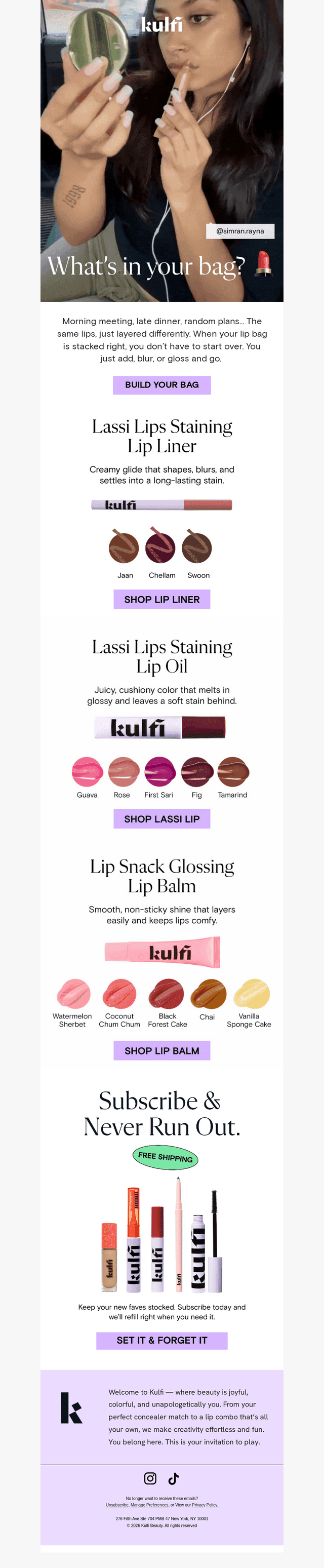 Build your lip bag 👛