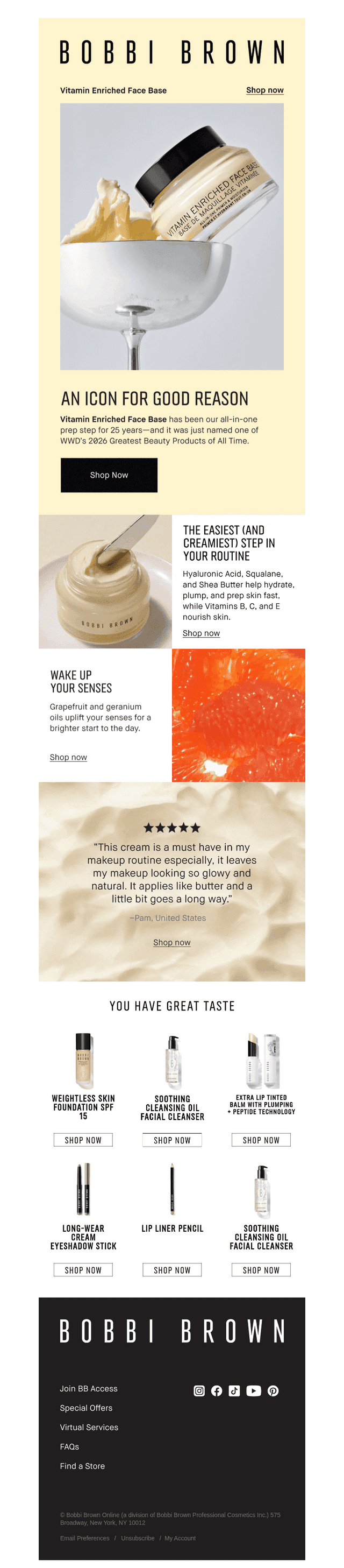 Bobbi Brown Cosmetics email from Thu, Mar 19, 2026