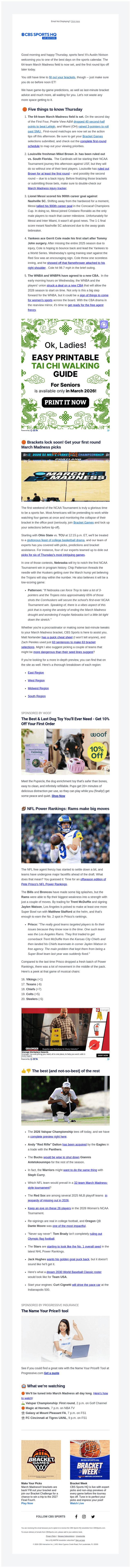 CBS email from Thu, Mar 19, 2026
