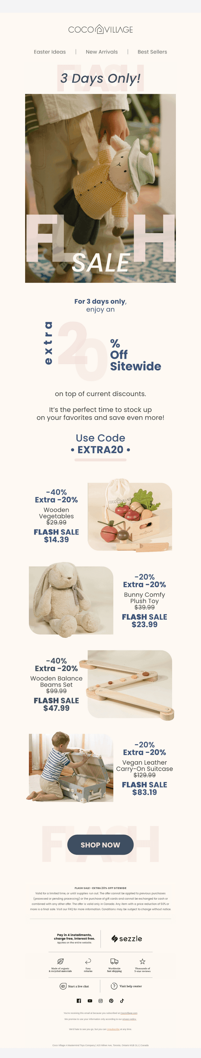 💥 Flash Sale: Extra 20% SITEWIDE !