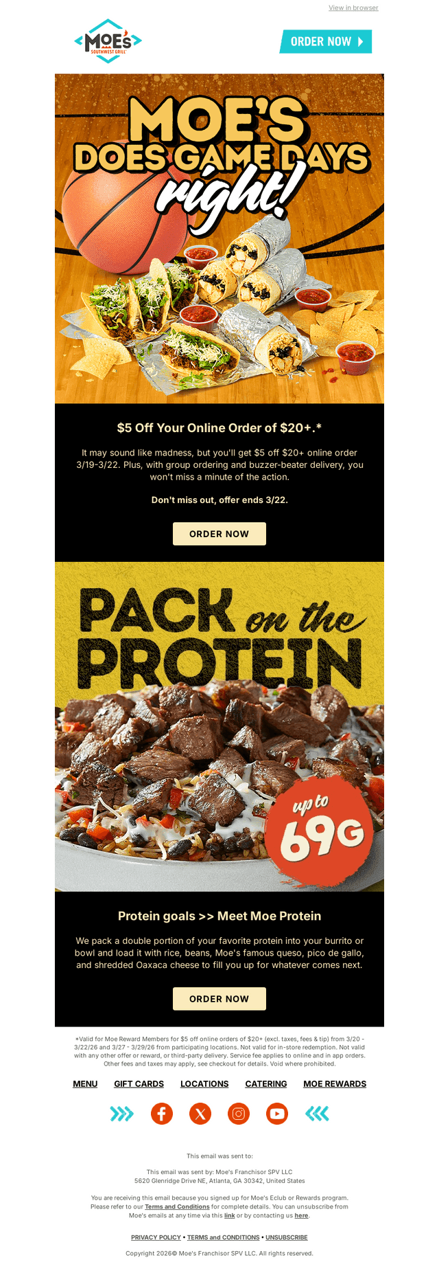 Moe?s Southwest Grill email from Thu, Mar 19, 2026
