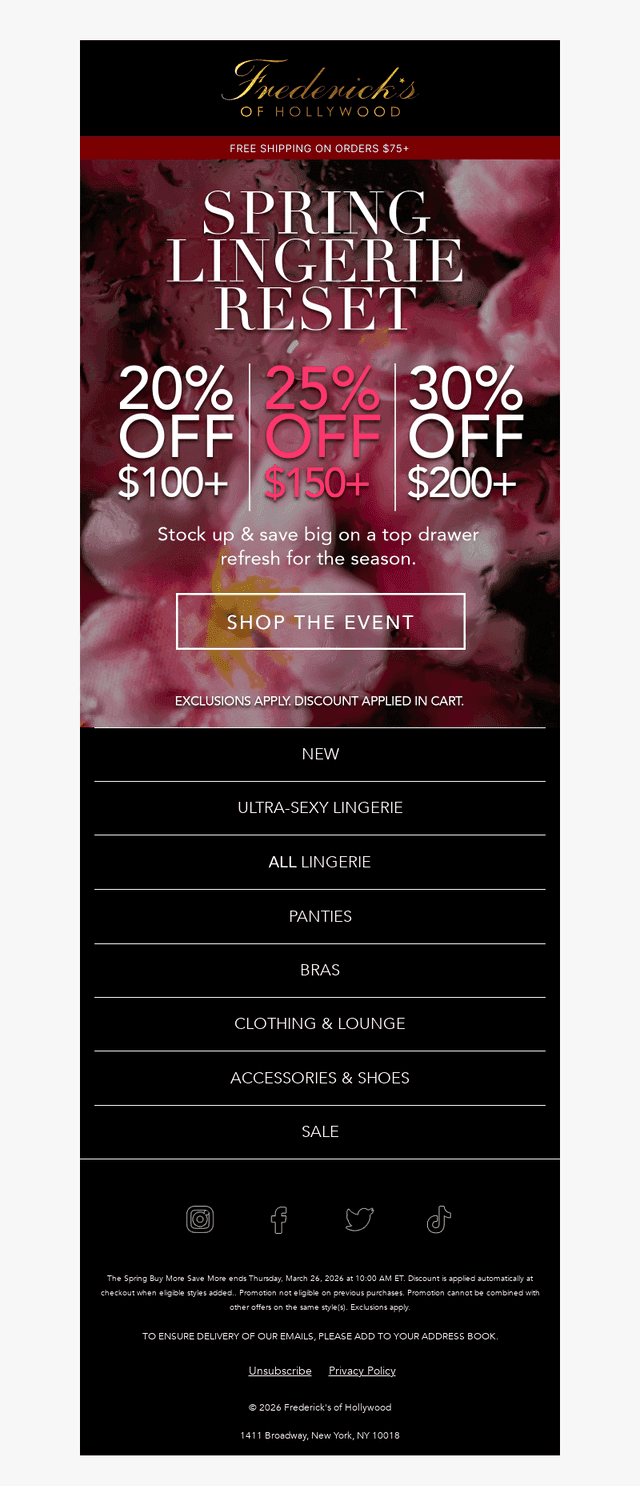 Time to Reset Your Lingerie?