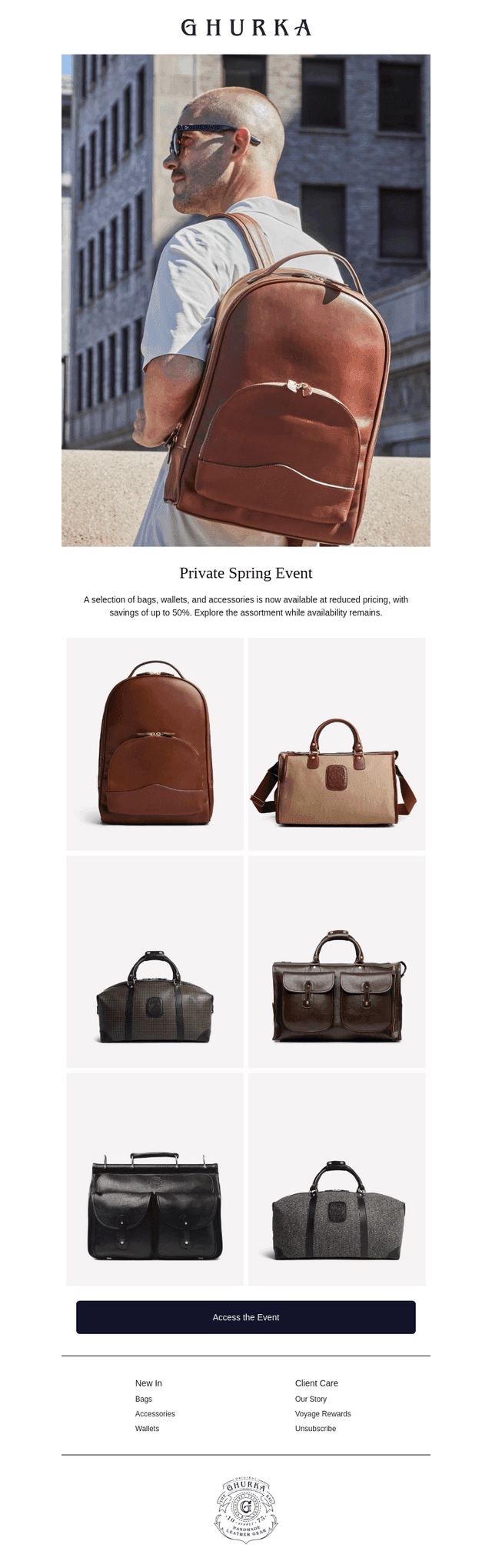 Private Spring Event: Up to 50% Off