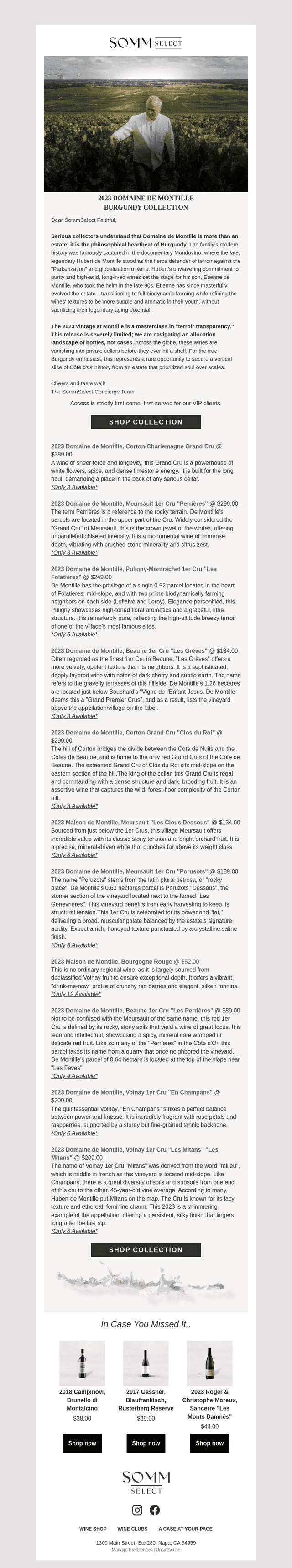 SommSelect email from Thu, Mar 19, 2026