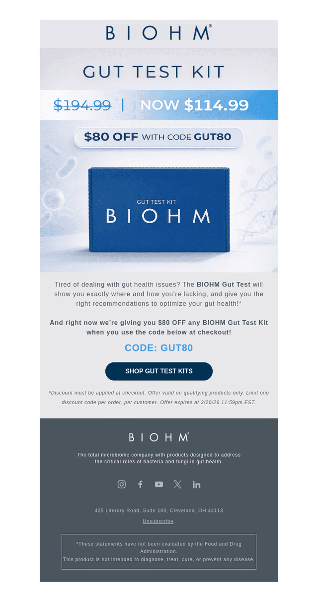 Save $80 & test your gut🔬