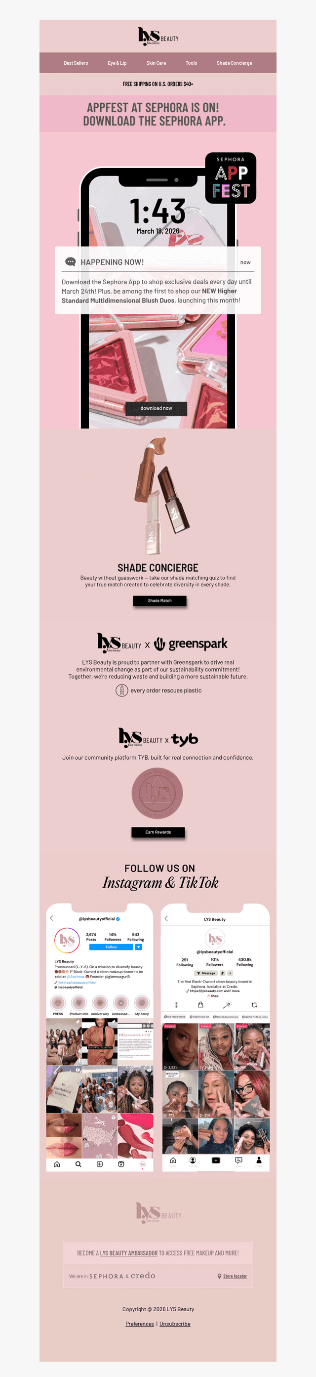 only on the Sephora app 💌