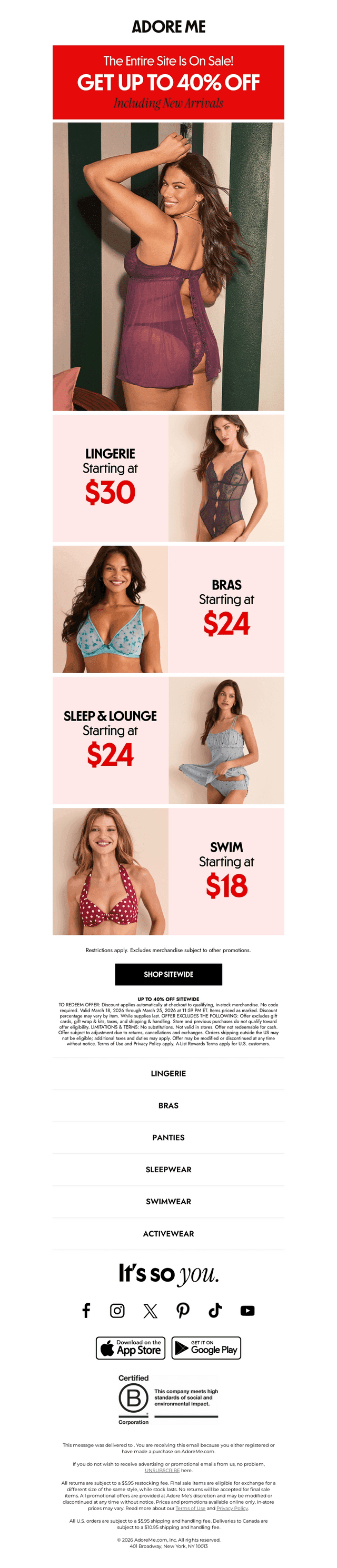 Don't miss this SITEWIDE offer... ✨