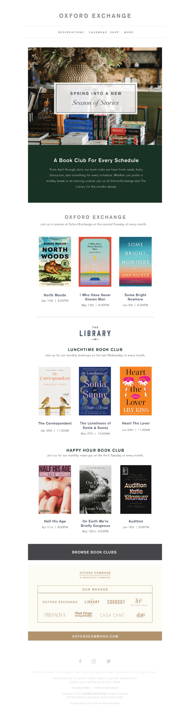 Join A Book Club | Spring Reads