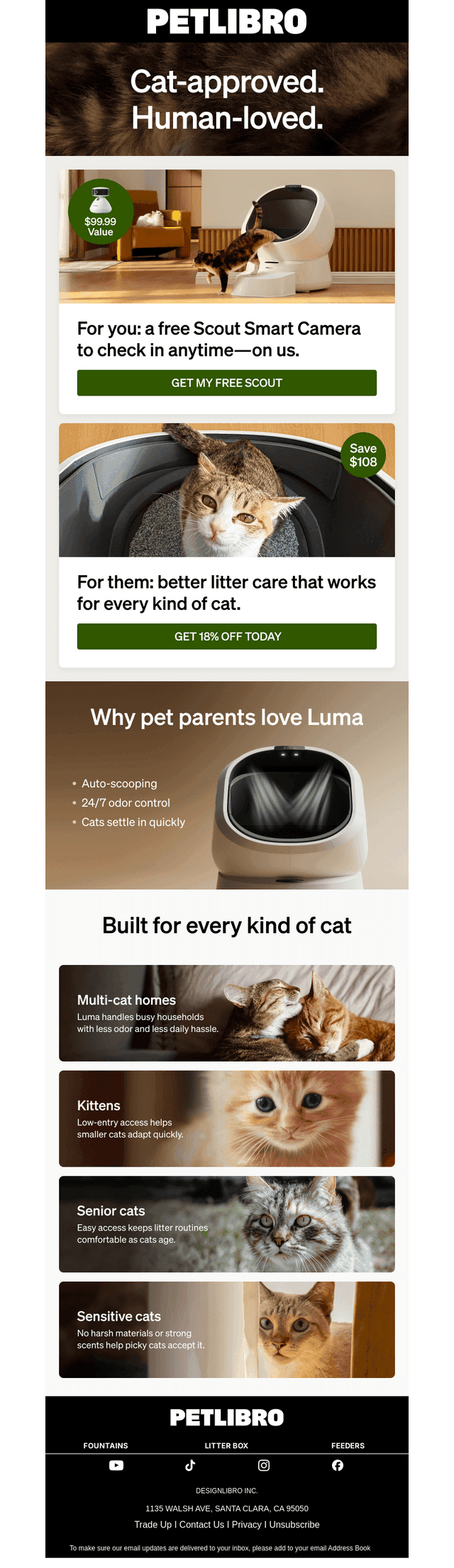 Finally, a litter box all cats agree on