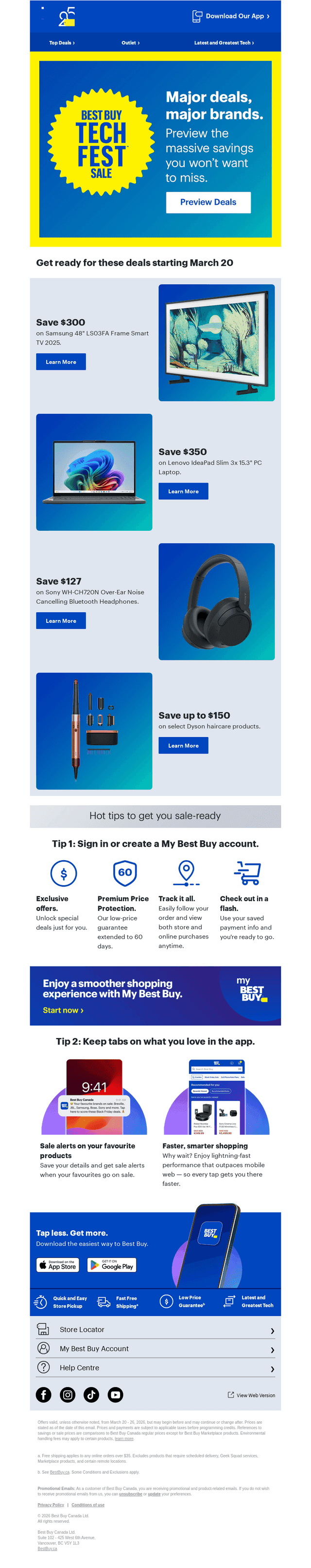 Best Buy Canada email from Thu, Mar 19, 2026