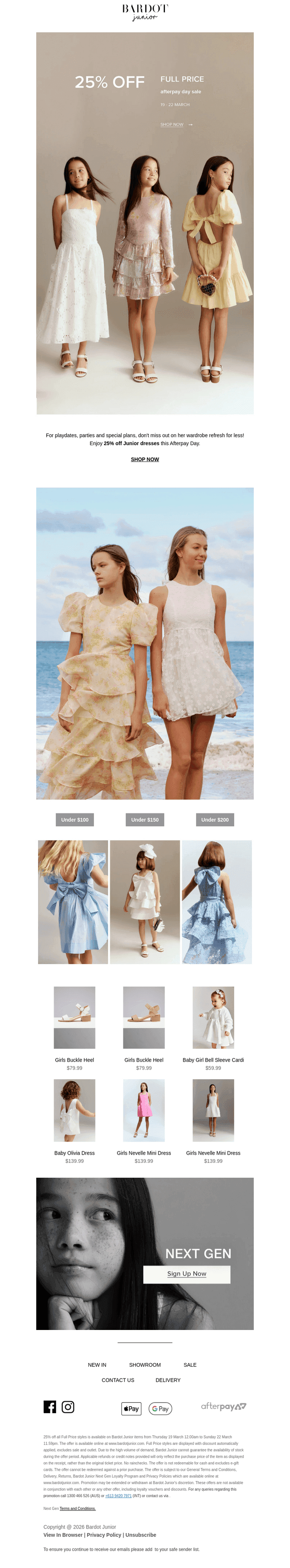 25% Off Dresses: Afterpay Day