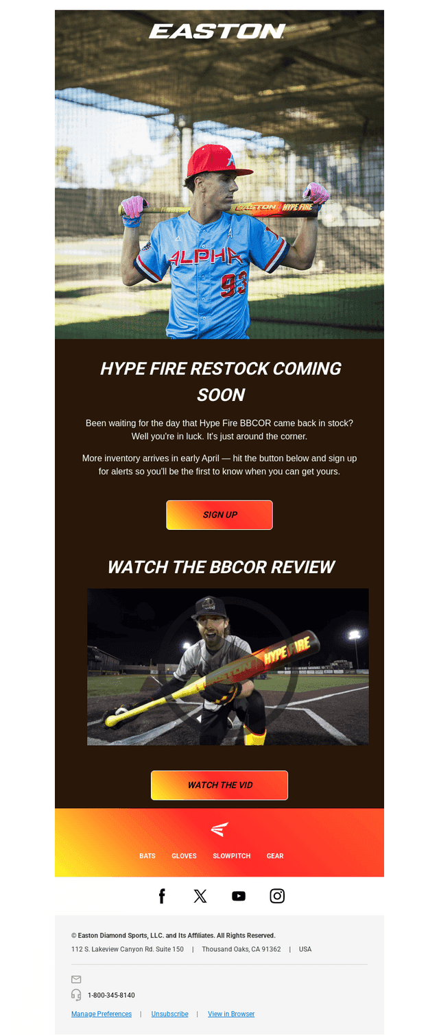 Easton email from Thu, Mar 19, 2026