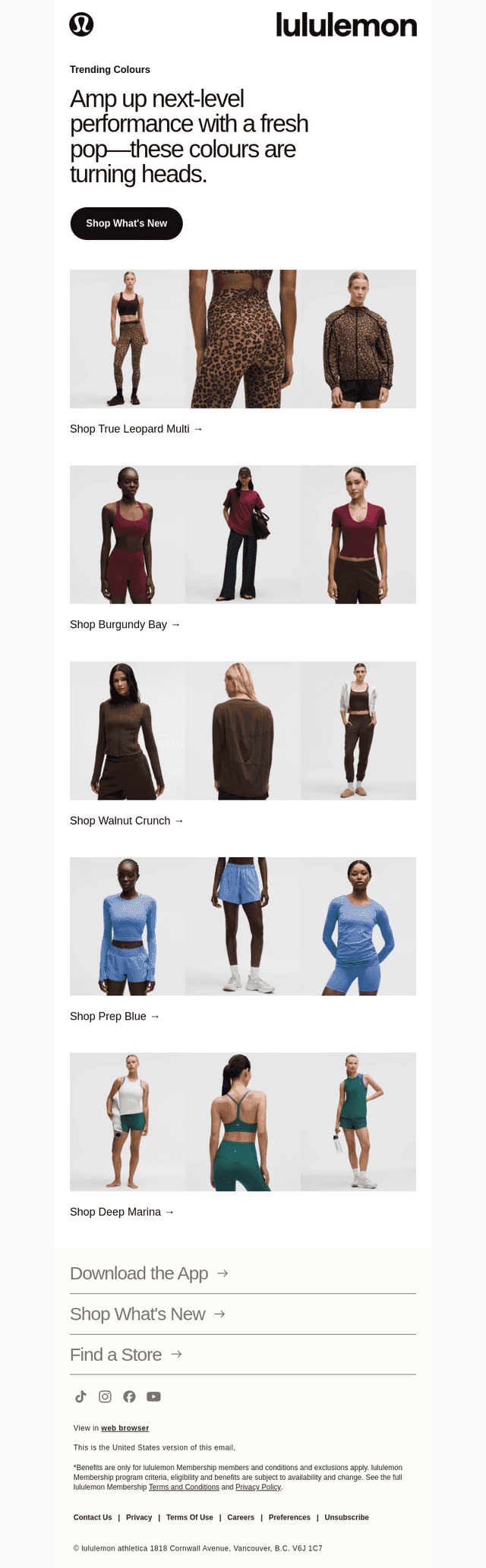 New colours, popping off