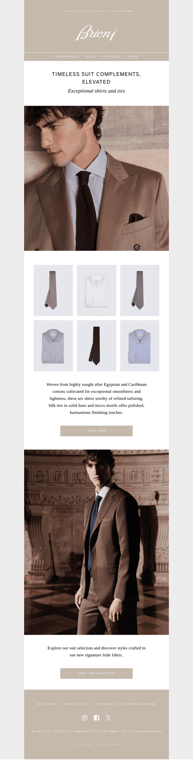 Suit complements: New shirts & ties