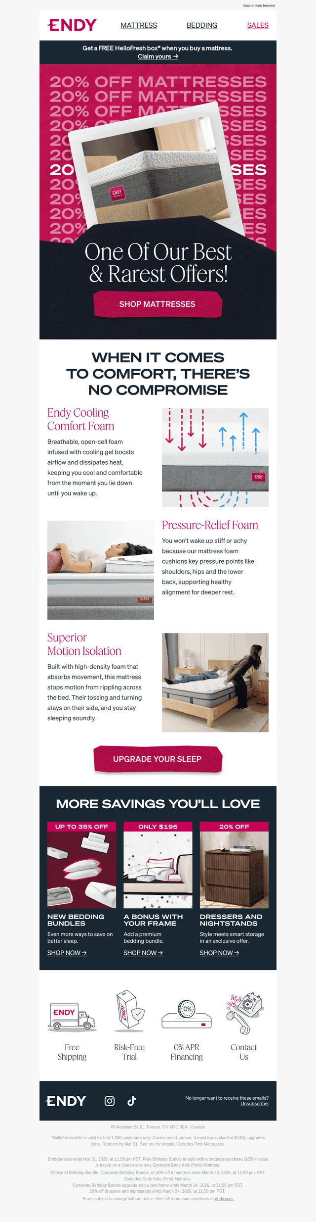 20% off mattresses is back 😱