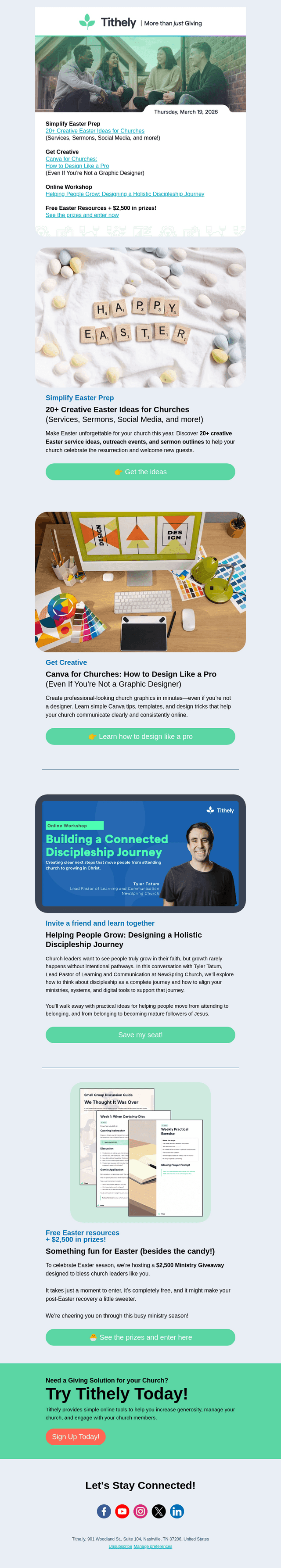 Tithe.ly email from Thu, Mar 19, 2026