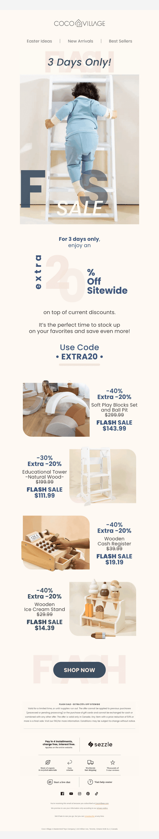 😍 Irresistible : Extra 20% SITEWIDE !