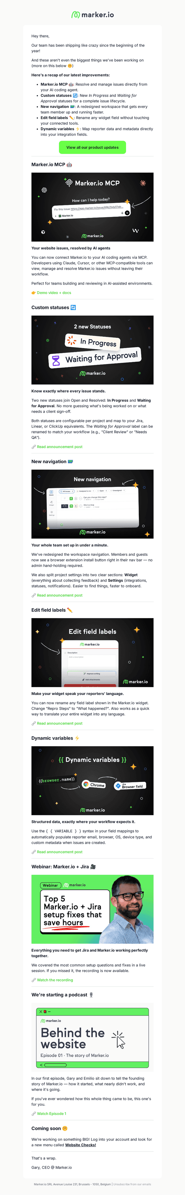 Marker.io email from Fri, Mar 20, 2026