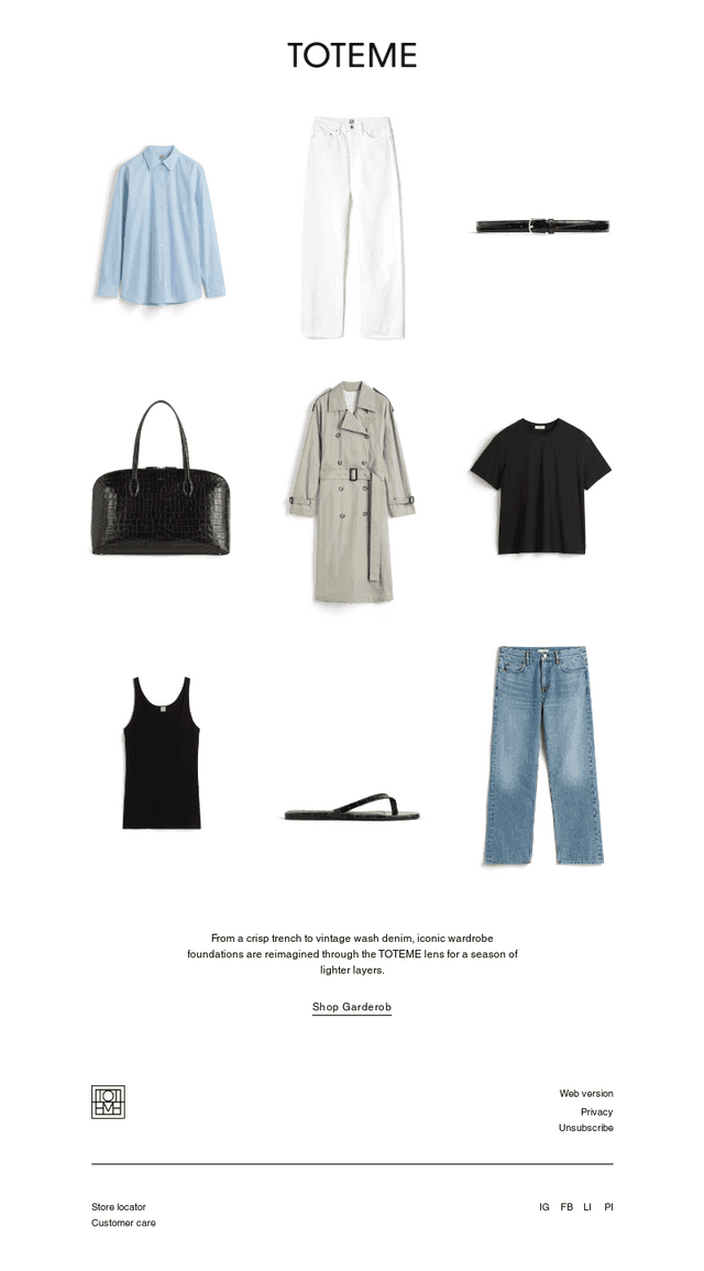 Foundations of a spring wardrobe