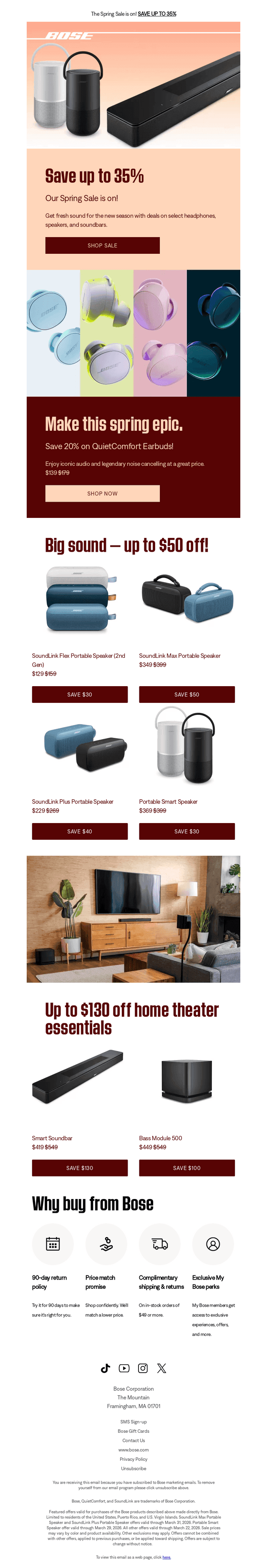 Bose email from Fri, Mar 20, 2026