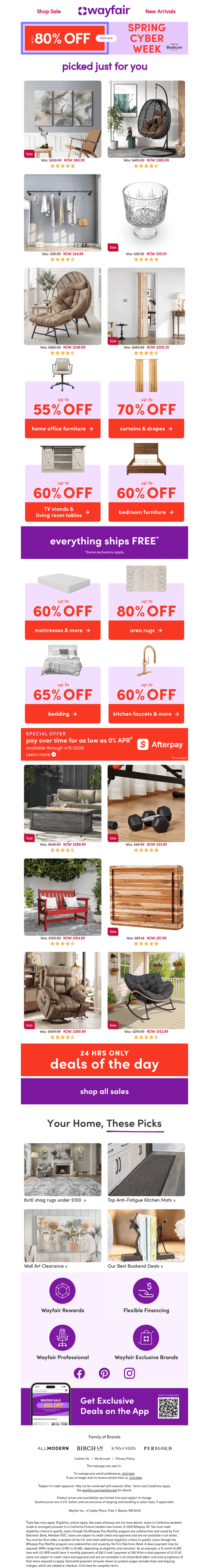 Wayfair email from Fri, Mar 20, 2026
