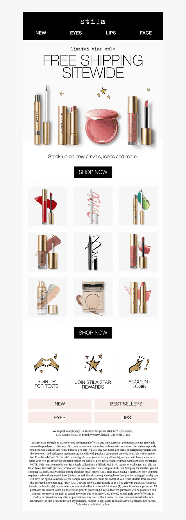Your upcoming order, Stila Star 🚚