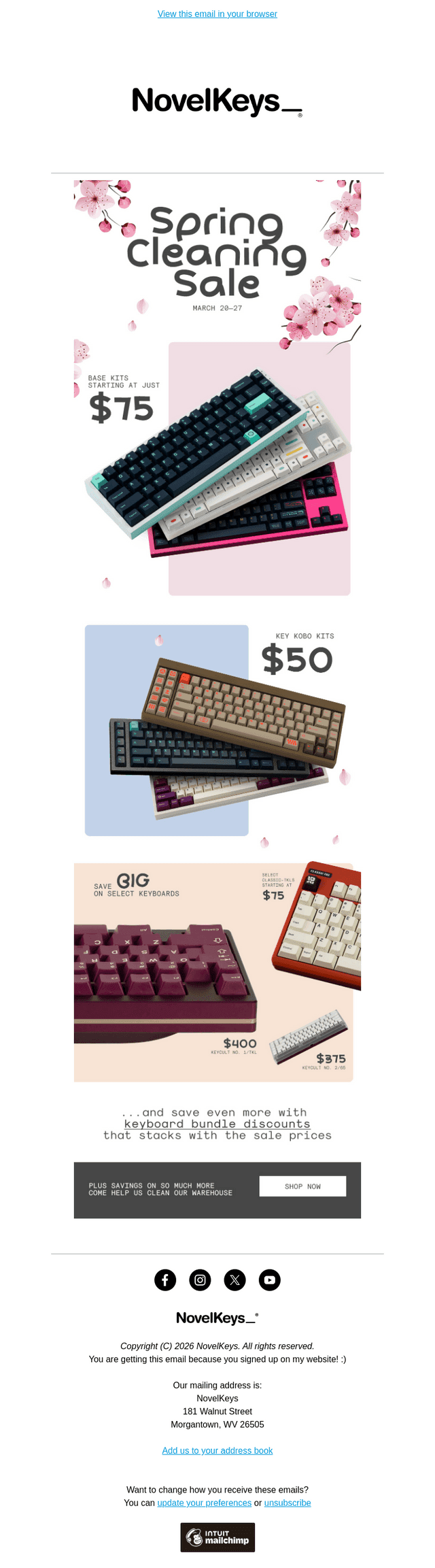 NovelKeys email from Fri, Mar 20, 2026