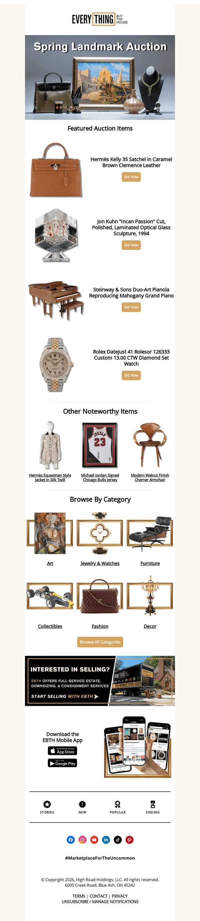 Everything But The House (EBTH) email from Fri, Mar 20, 2026
