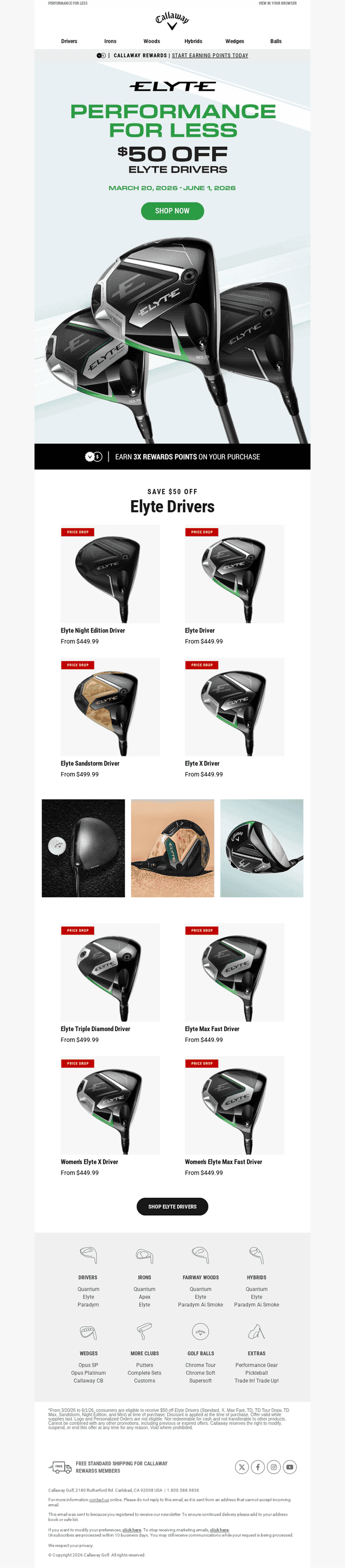 $50 Off Elyte Drivers