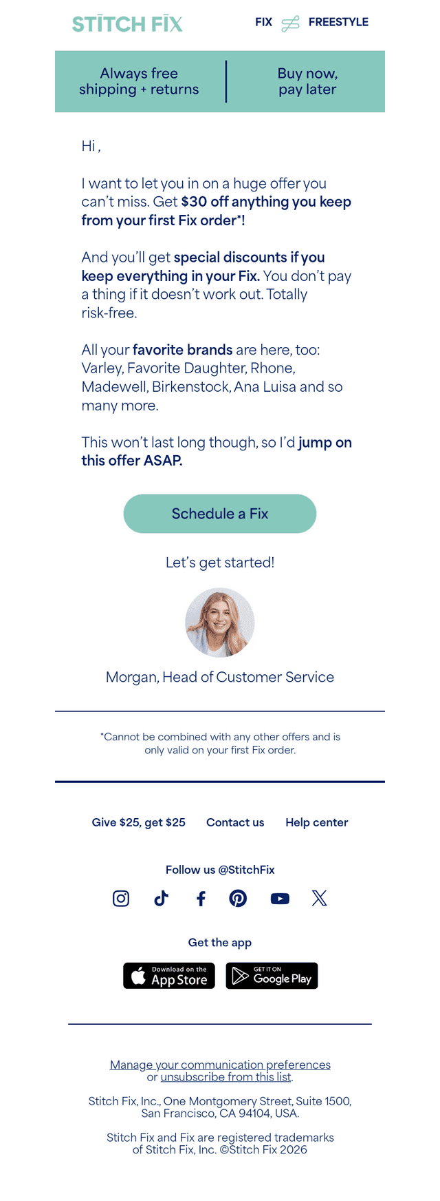 Stitch Fix email from Fri, Mar 20, 2026