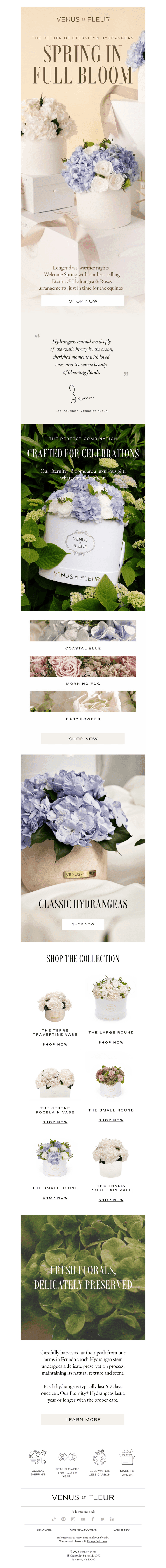 Venus et Fleur email from Fri, Mar 20, 2026