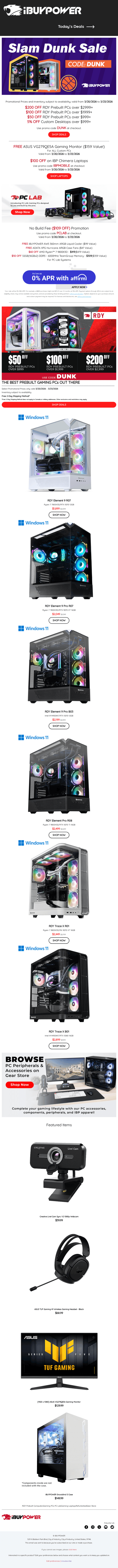 iBUYPOWER email from Fri, Mar 20, 2026