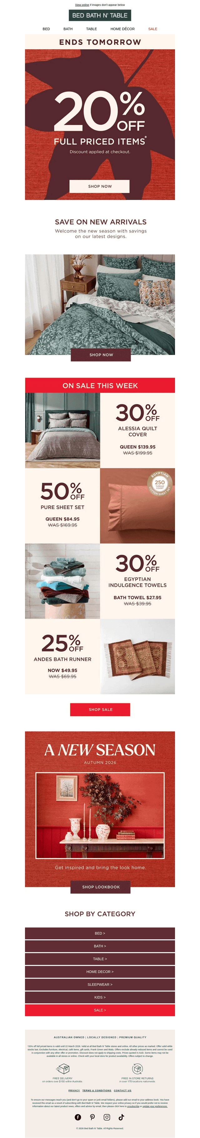 Last chance: 20% off ends Sunday