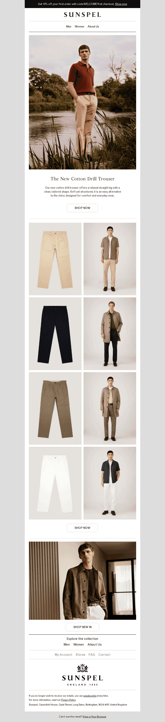 The New Cotton Drill Trouser