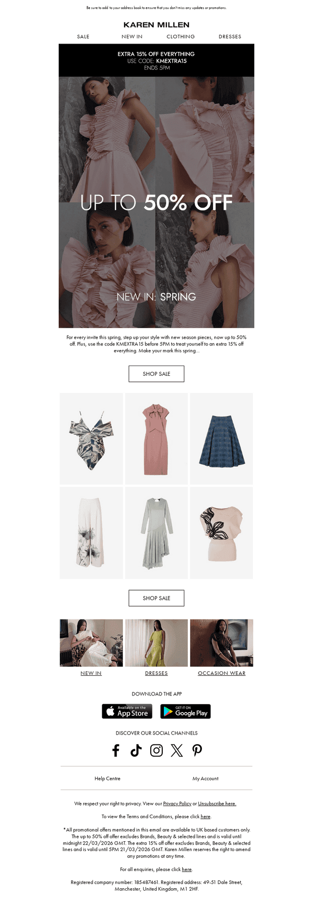 NEW FOR SPRING | Up 50% Off