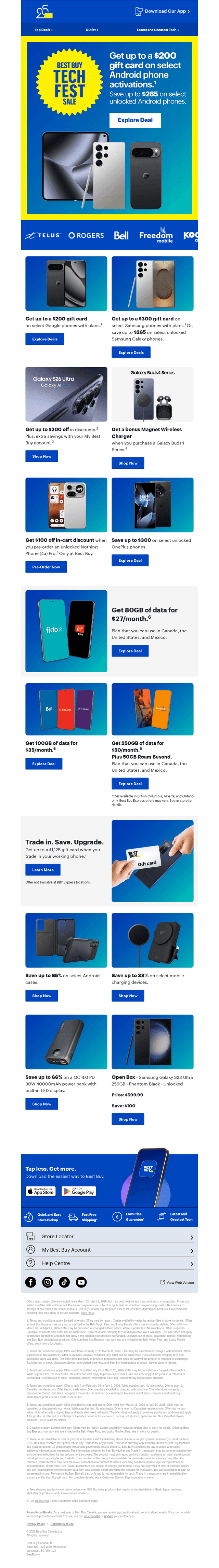 Best Buy Canada email from Sat, Mar 21, 2026