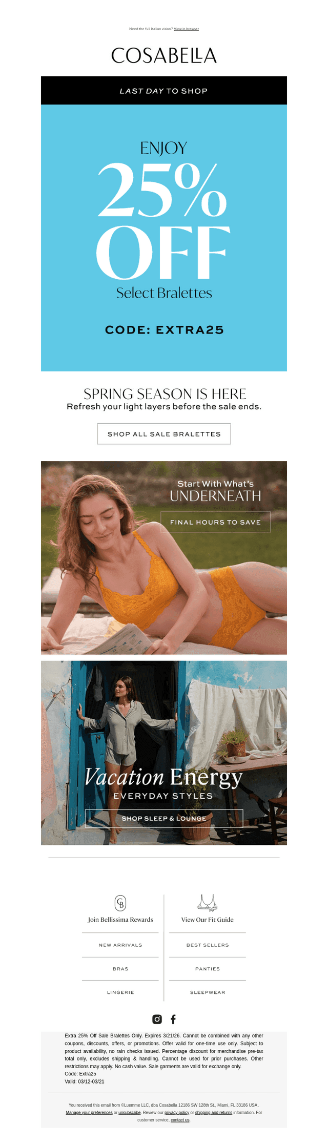⌛️Final Hours: Extra 25% Off Select Bralettes