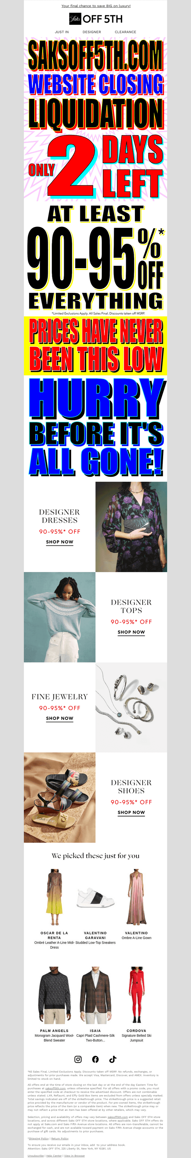 JUST 2 DAYS LEFT! 90-95% OFF EVERYTHING SITEWIDE!