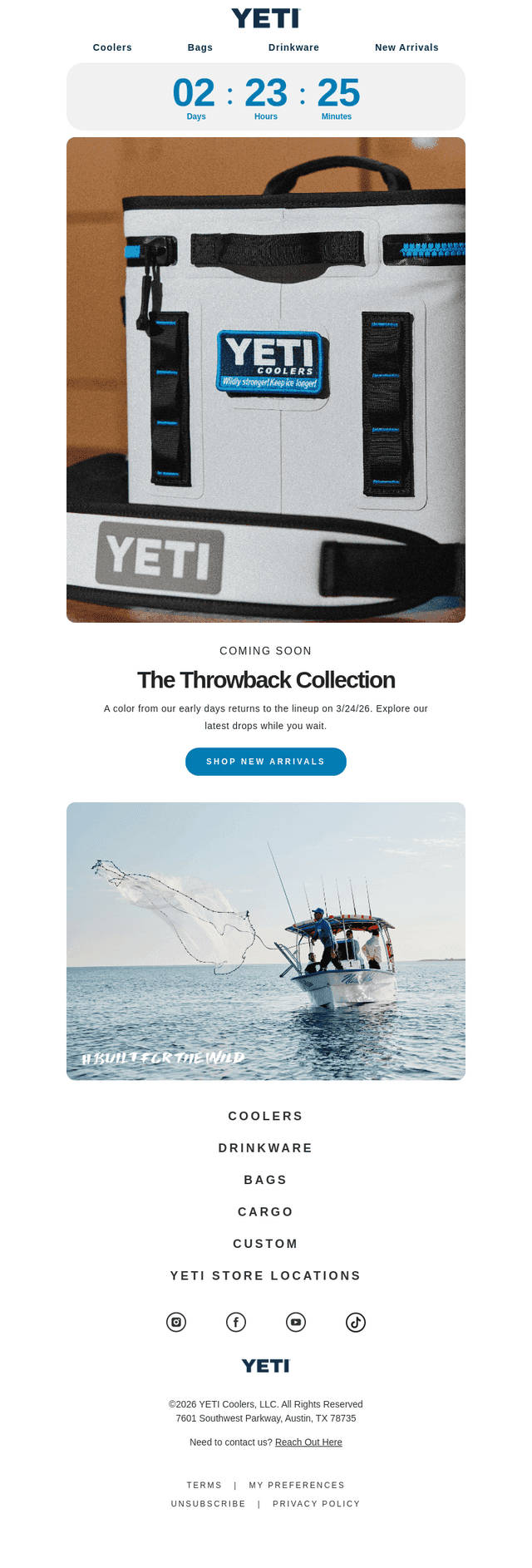 YETI email from Sat, Mar 21, 2026