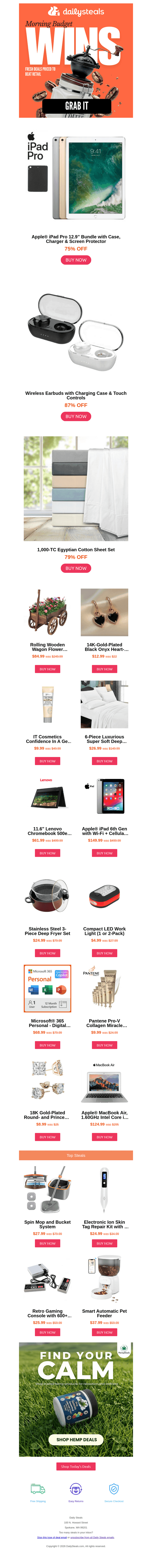 Weekend deals are live
