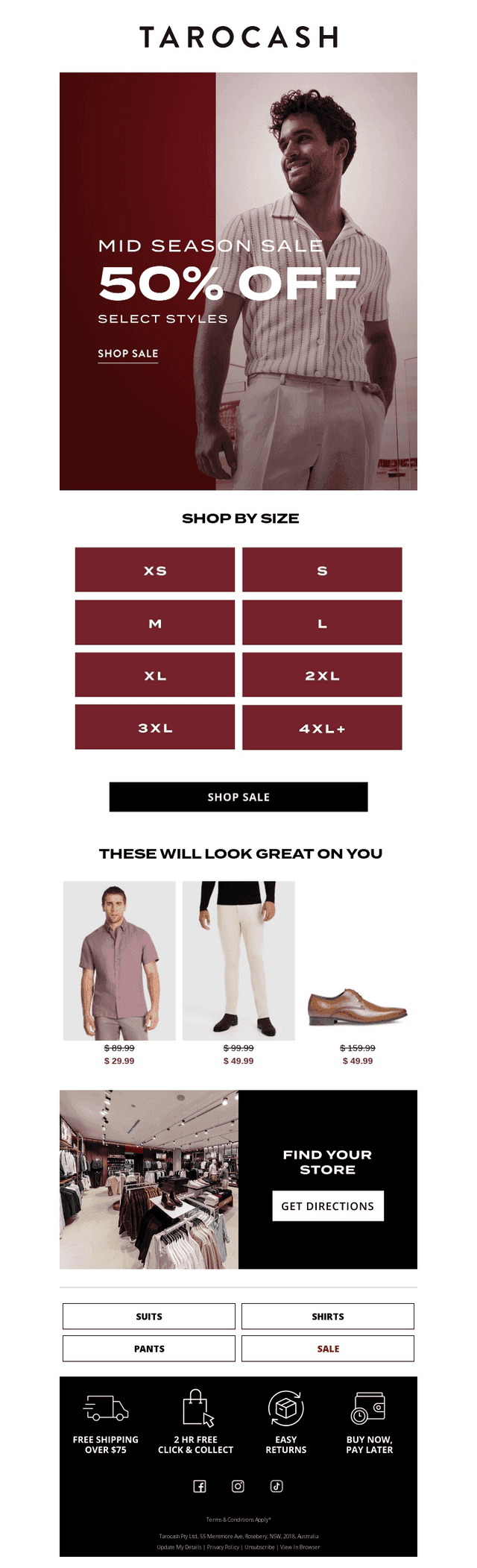 , 50% Off Your Size* 🚨