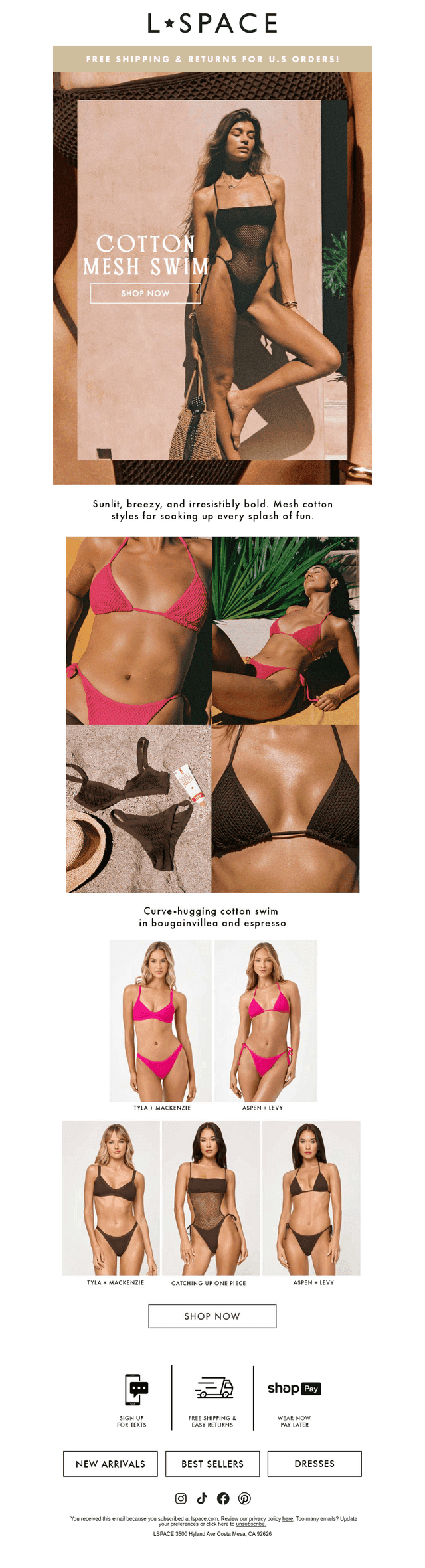 Our New Mesh Swim Is A Moment