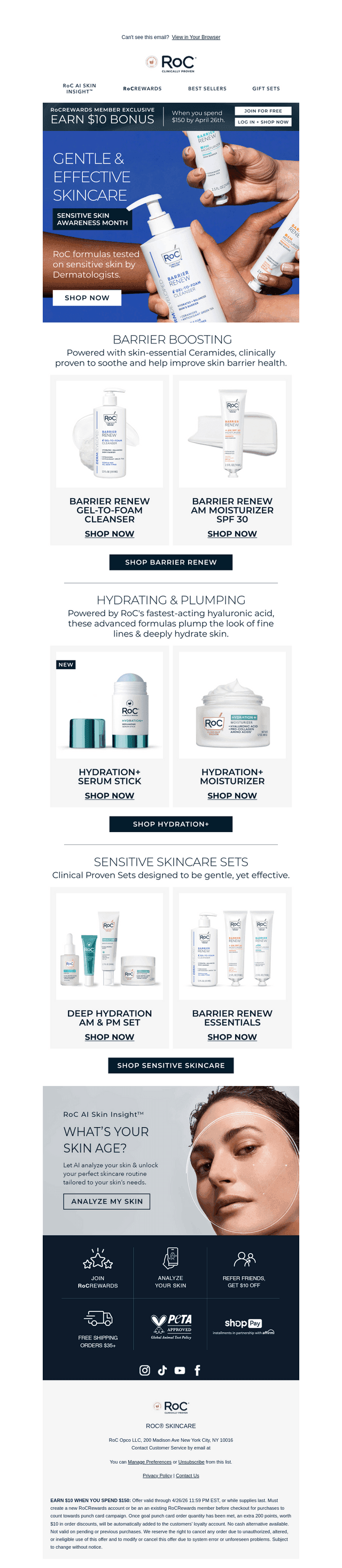 Derm Tested Sensitive Skin Skincare