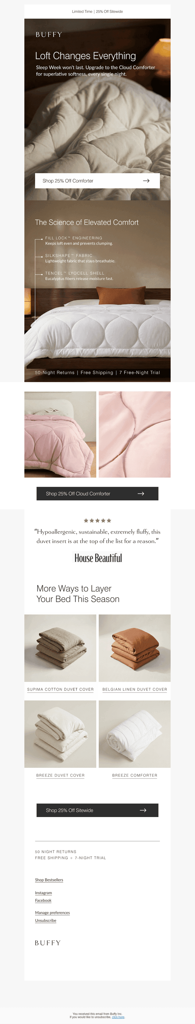 25% Off "Extremely Fluffy" — House Beautiful