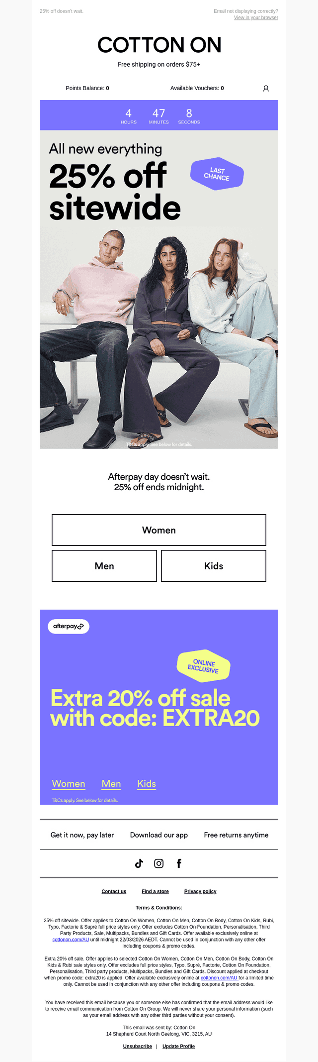 We saw you adding to cart 👀