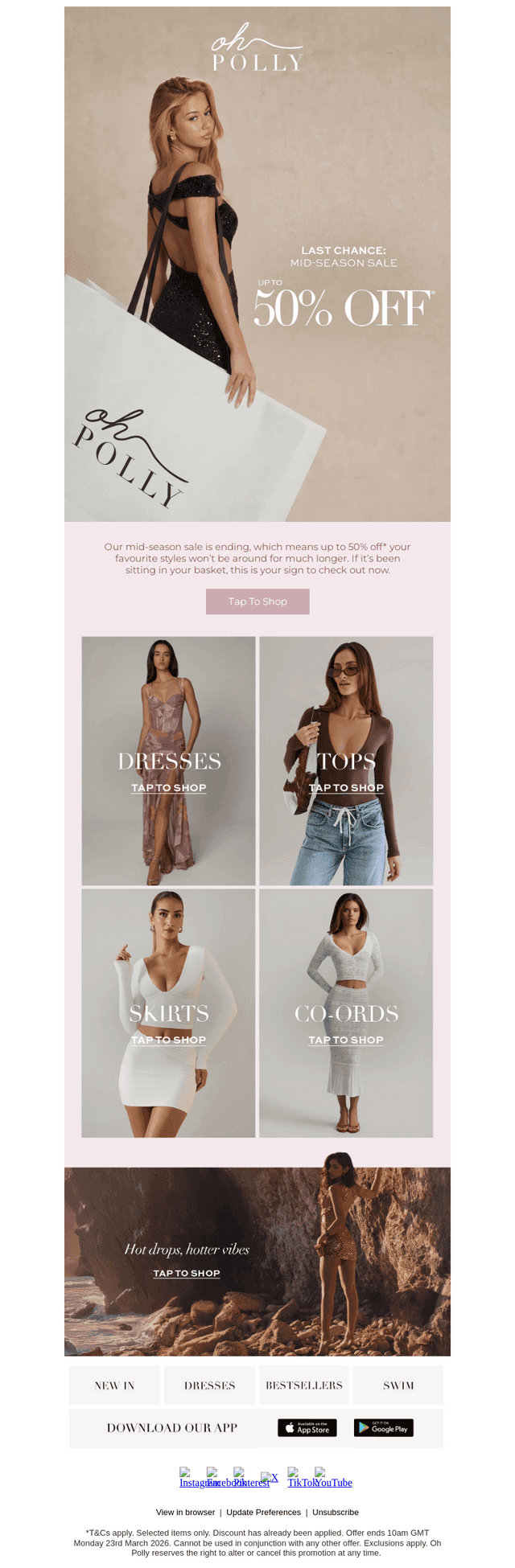 LAST CHANCE: UP TO 50% OFF