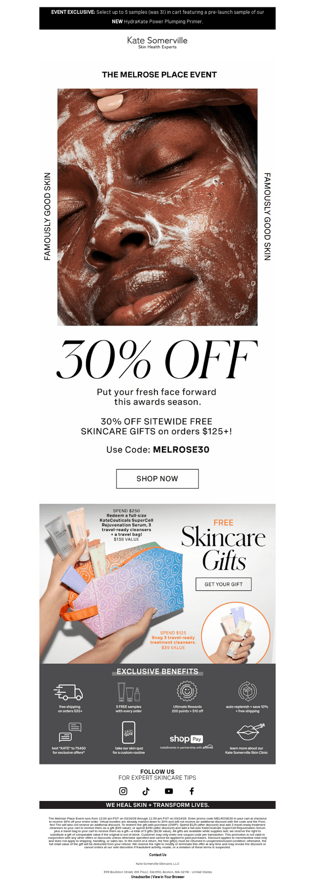 The Melrose Place Event: 30% Off Sitewide